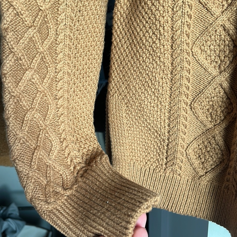 J. Crew Woven Rust Sweater, NWT - Picture 6 of 7